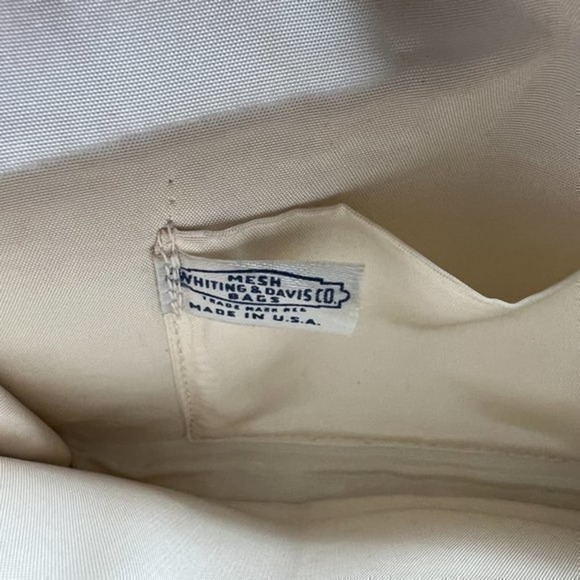 Vintage Whiting & Davis Silver Mesh Clutch with Rhinestone Clasp - Picture 8 of 11